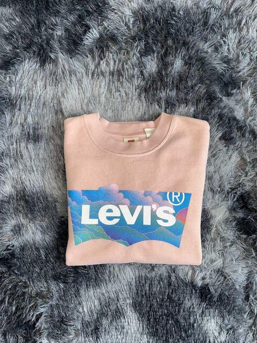 Пуловер Levi's S розов, 100% памук, много добро състояние