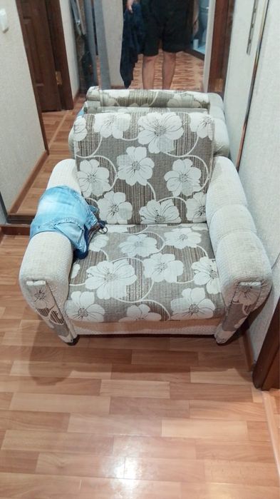 Диван раздвижной с креслом