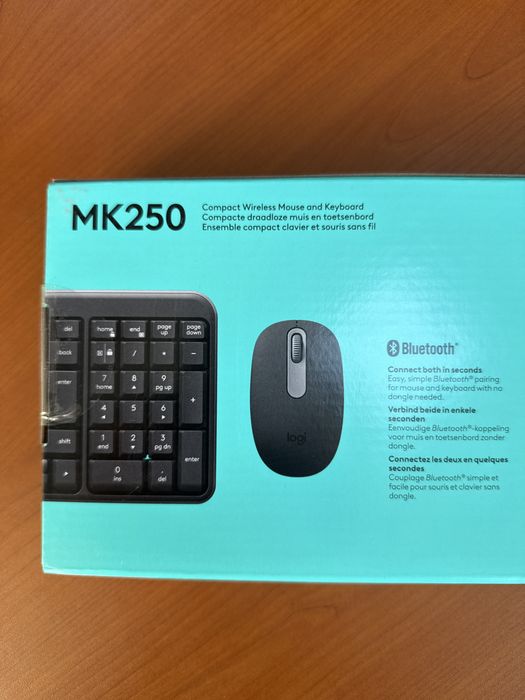 Продам клавиатуру Logitech MK250 Compact Bluetooth Witeless Combo