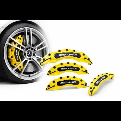 Капаци за спирачни апарати Мерцедес Mercedes AMG комплект 4 броя жълти