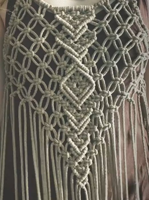 Топ макраме туника