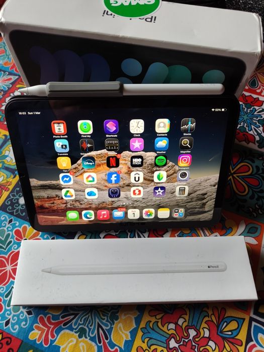 Ipad mini 6 wifi 64gb space grey + apple pencil 2