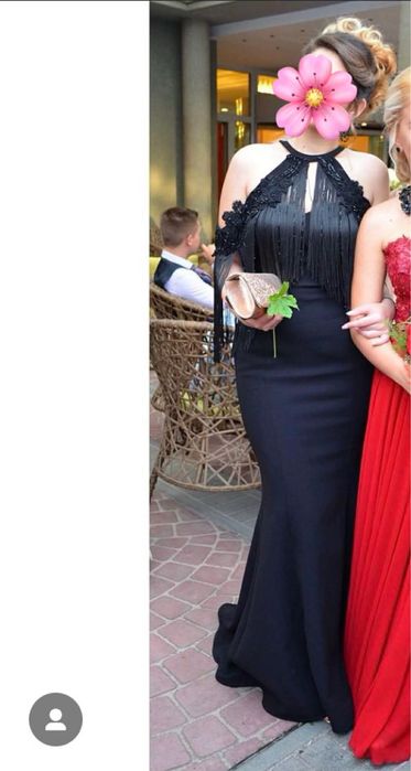 Черна бална рокля