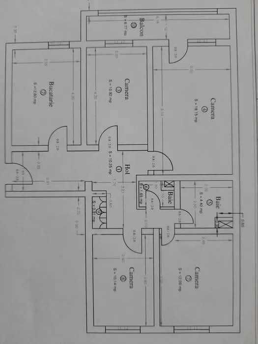 Vand apartament 4 camere 81mp2