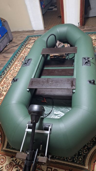 Лодка и электро мотор