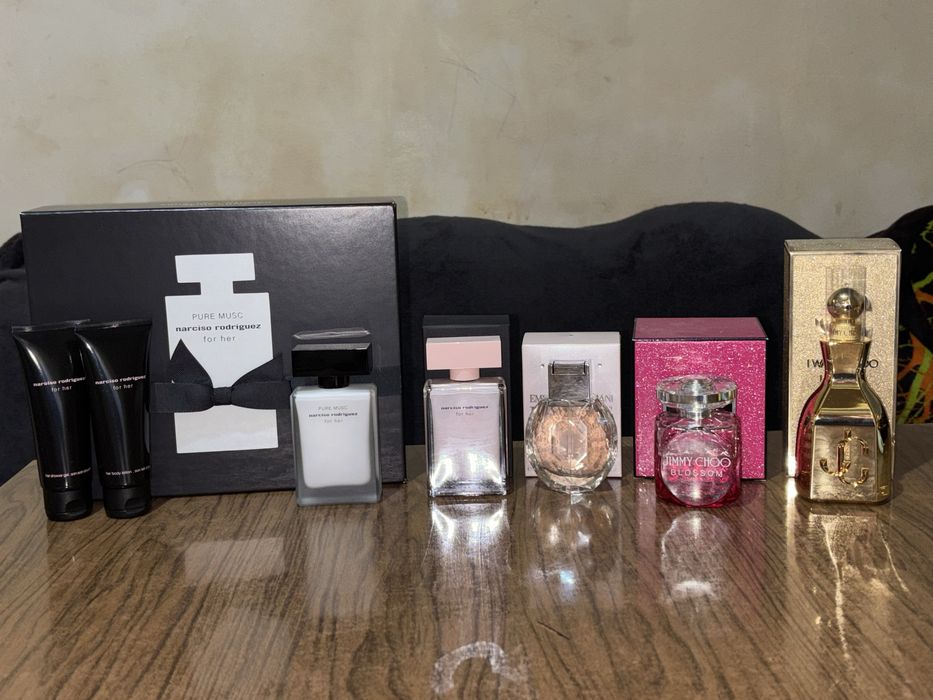 Парфюми на Emporio Armani, Narciso Rodriguez и Jimmy Choo