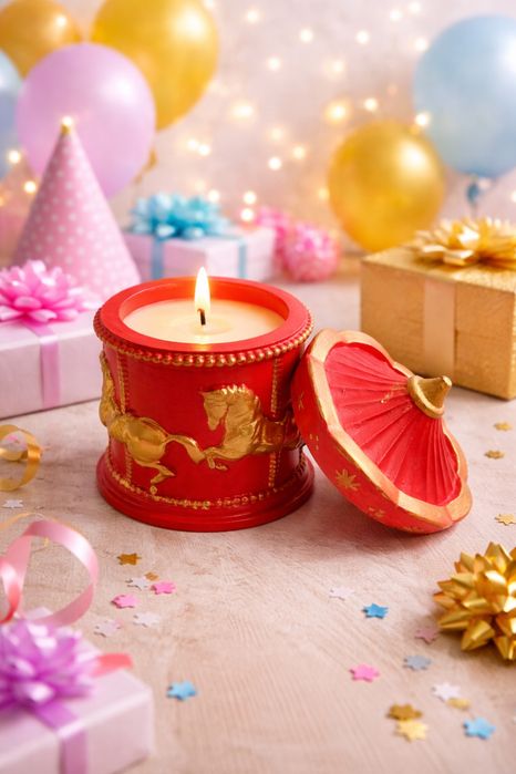 Свеча карусель символ нового года