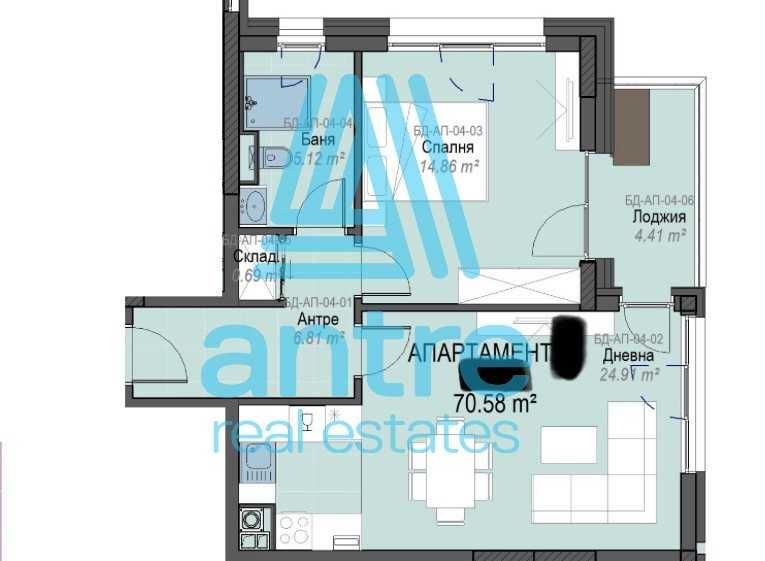 Продава се Двустаен апартамент в София, Малинова долина - 81 кв.м за 2284 €/кв.м - Снимка #9