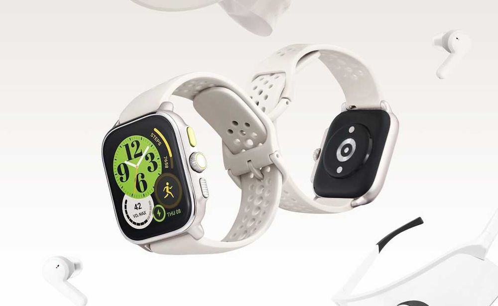 Умные часы Amazfit Cheetah (бело-зеленый)