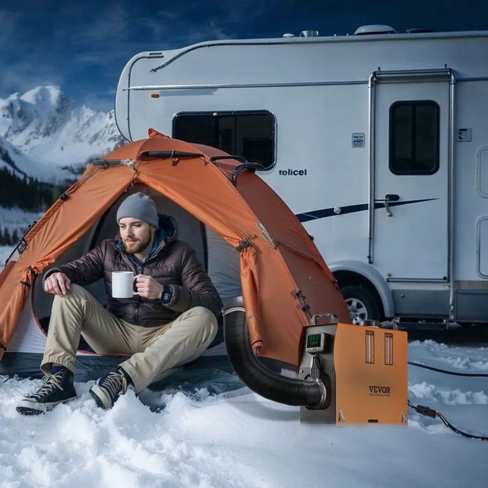 Vevor încălzitor diesel pe motorină 12v, 8kw bluetoot,