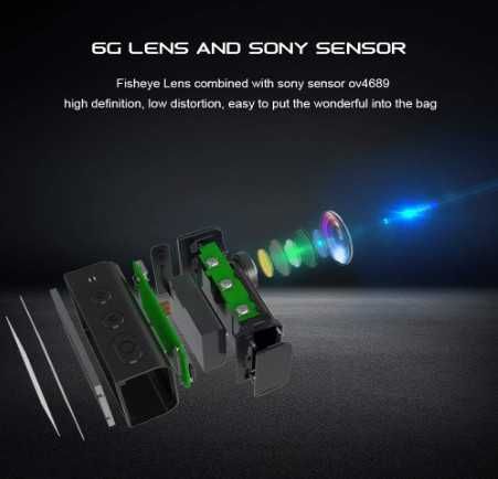 Екшън камера Apexcam M80 Pro EIS, 4K, 20MP, спортна камера