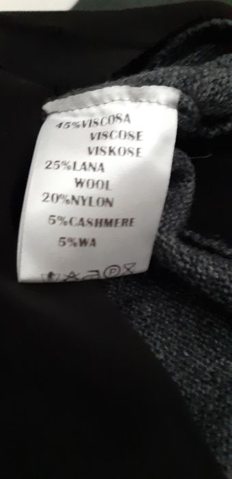 Rochie/tunica casmir lana si vascoza,gri L