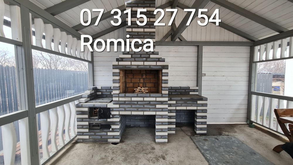 Grătare rustice din cărămidă aparentă