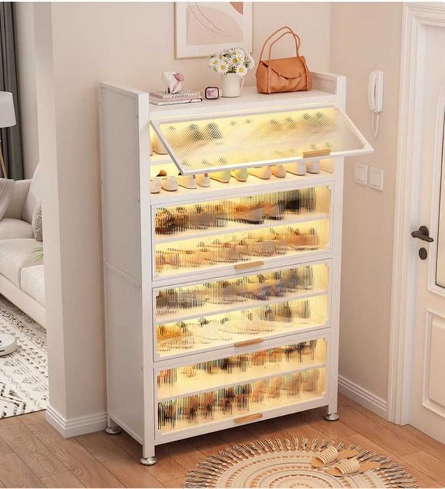 Yupqa oyoq kiyim shkafi koridor uchun | Тонкий шкаф для прихожей