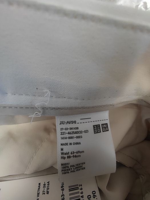 Бренд uniqlo юникло белые брюки классические Яндекс BTS почта