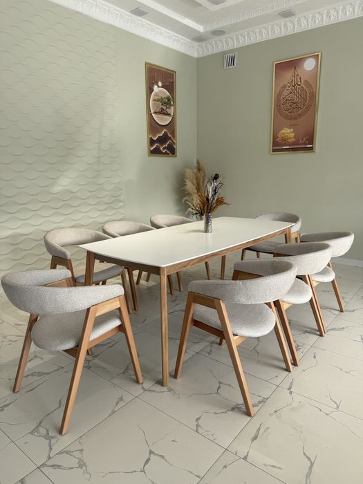 Стол ва стул 8 кишилик