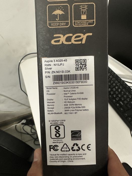 ноутбук Acer aspire 3