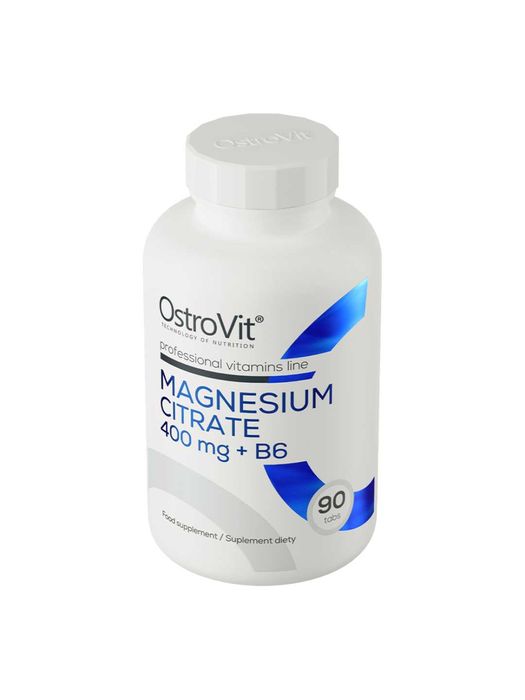 Магний Цитрат OstroVit Magnesium Citrate 400 mg + B6 90 таблеток