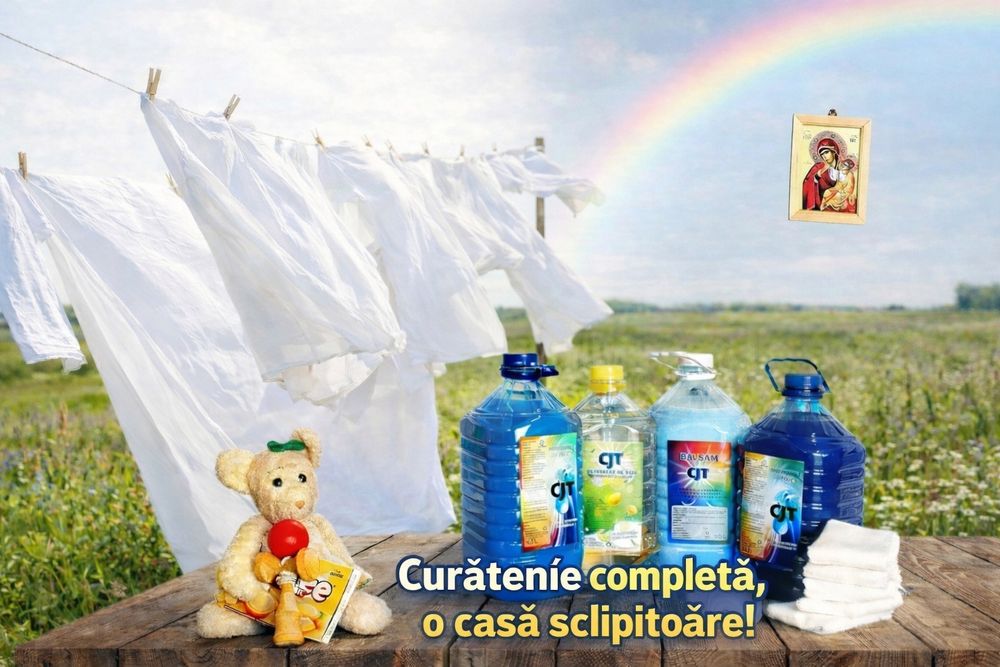 Detergent lichid pentru haine, balsam, detergent lichid pentru vase