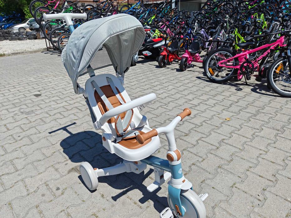 BYOX Детска триколка COMPACTO 4в1 син