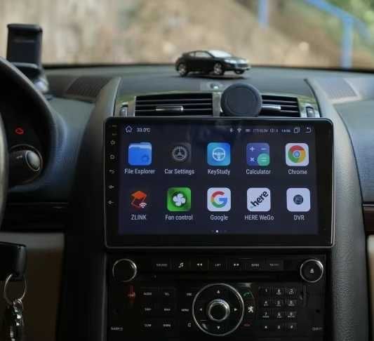 Мултимедия 9″ Android 13 за Peugeot 407 навигация CARPLAY