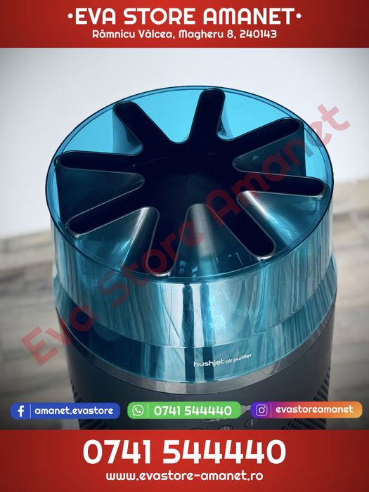 Purificator de aer Dyson HushJet Purifier Compact HJ10 Black/Teal filtru HEPA + filtru cu carbon activ acoperire până la 100 m² 42 dBA