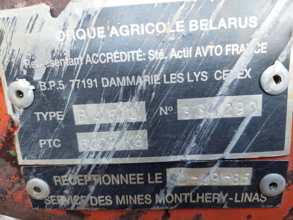 Mig gunoi/remorca de imprastiat gunoi de 6 tone