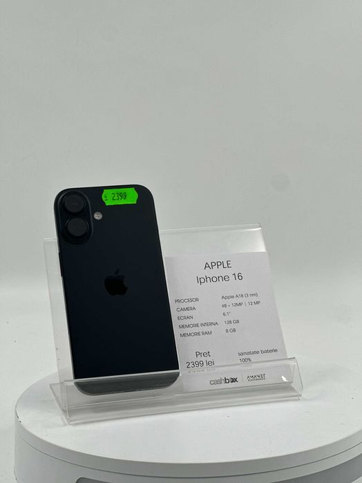 Iphone 16 128GB Bat 89% Garantie 24 Luni CashBox