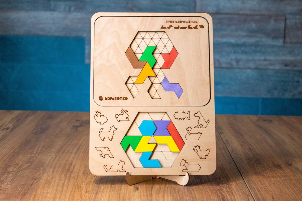 Дървен Пъзел ПъстроУм