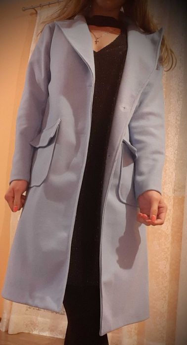 Дамско палто синьо