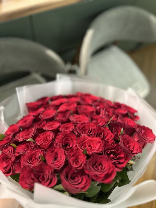 Красные розы 51 шт