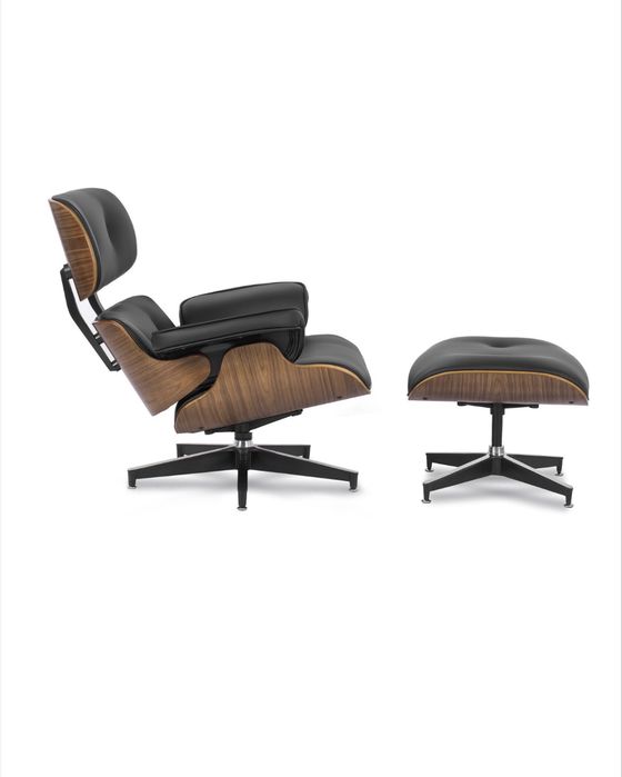 Eames lounge chair scaun fotoliu cu taburet