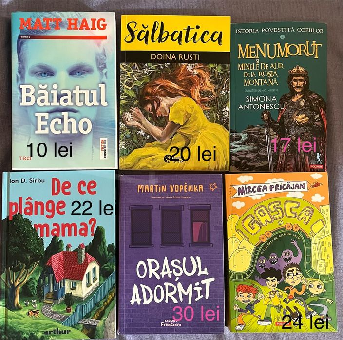 Vând cărți de lectură .