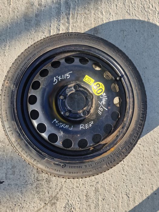 Janta rezerva slim  Continental 115/70/16 Opel Astra J 5×115