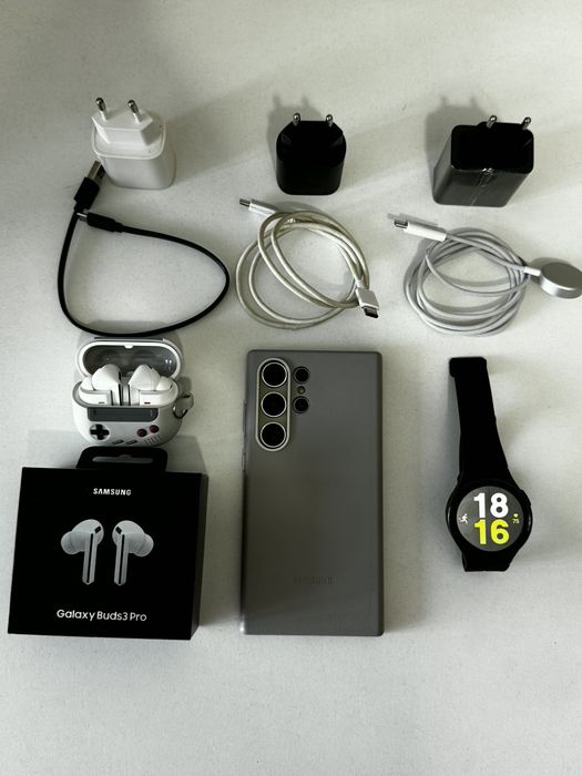 Samsung S24 Ultra Buds 3 pro Watch 5 pro