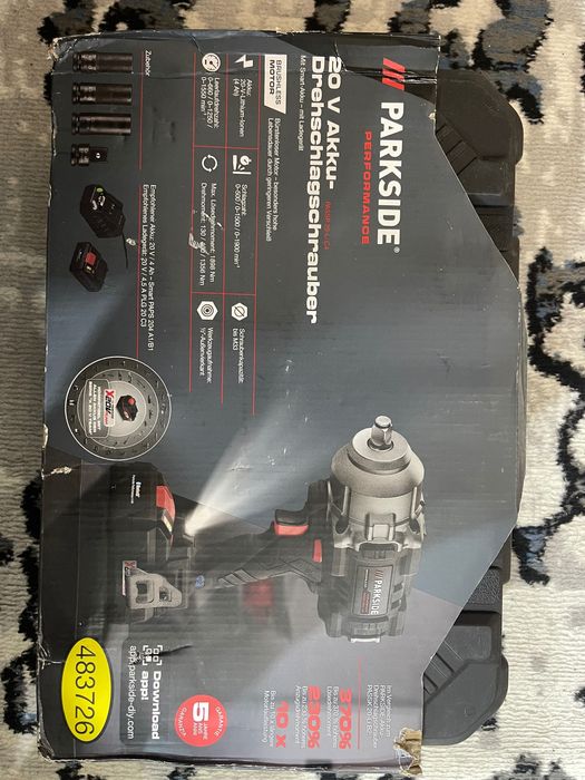 Мощный ударный гайковёрт от фирмы PARKSIDE (Немецкий)