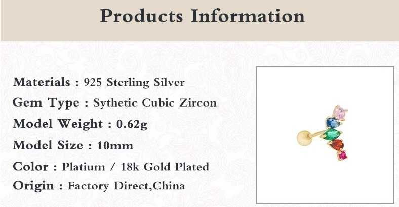 Серьги гвоздики из серебра