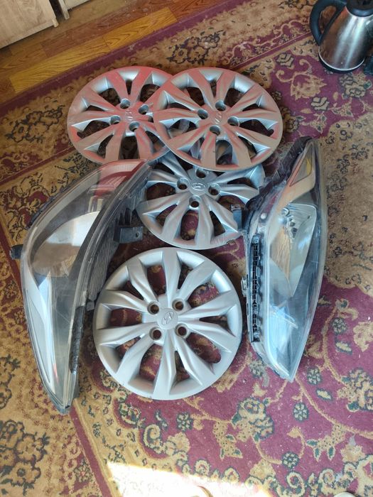 Авто фар и тарелка хундай акцент