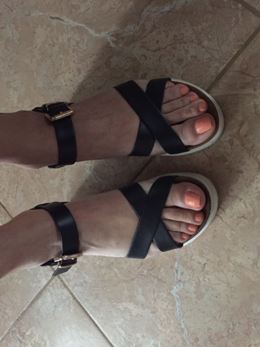 sandale piele platforma Tom Taylor