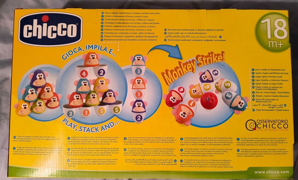 Jucarie Bowling Chicco Monkey Strike