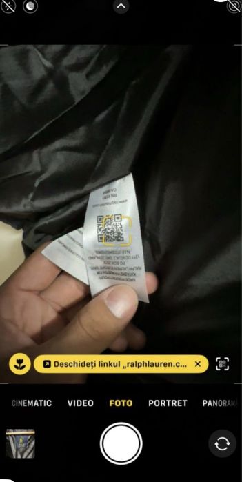 Geaca Polo Ralph Lauren puffer - puf natural de gasca