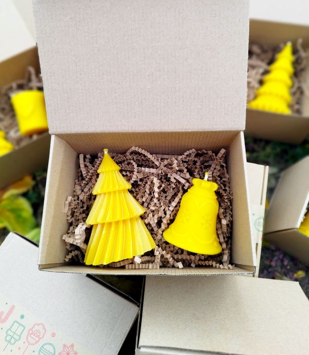 Подаръчни Кутии - Свещи от Пчелен Восък