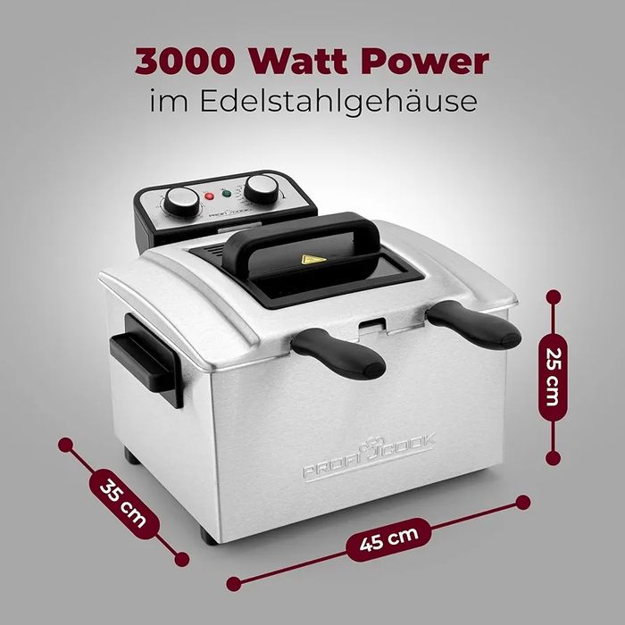 Нов двоен фритюрник Proficook PC-FR 1038 5 литра