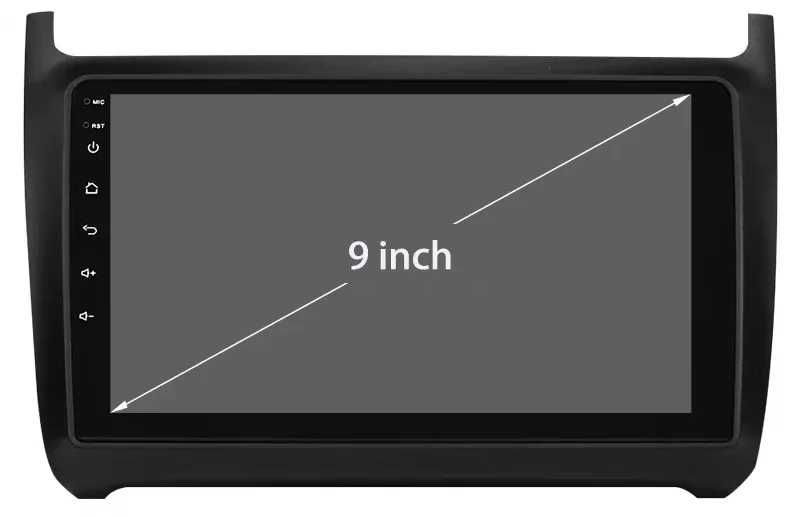 Мултимедия 9″ Android 14 за VW POLO V (09-17г) CARPLAY навигация