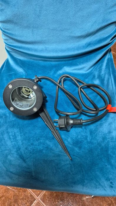 Spot de exterior SLV Nautilus Spike XL, negru, aluminiu, Ø 6,5 cm