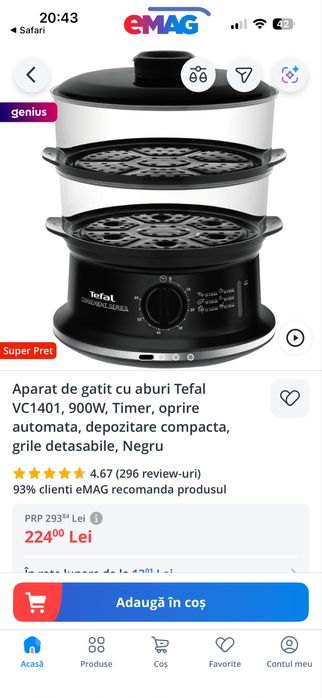 Aparat de gatit cu aburi