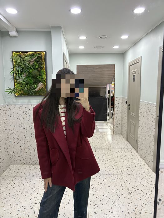 Пальто 4 рет киілген береткасы бар еще