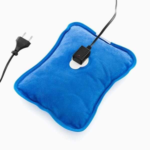 Perna electrica cu apa calda, reincarcabila, husa moale si catifelata