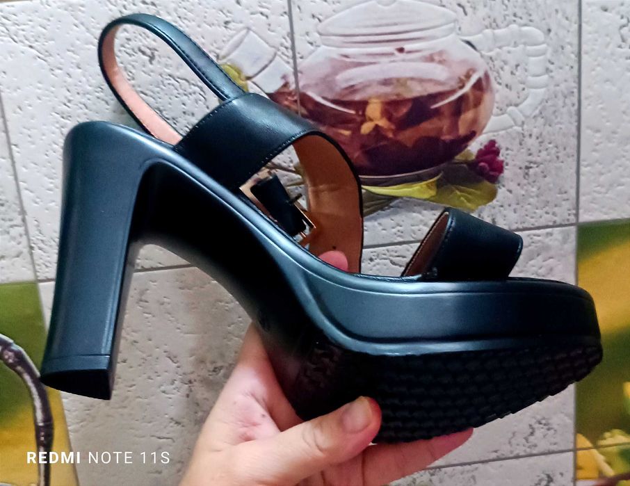 Босоножки черные на высоком каблуке/босоножка кора баланд каблук Китай