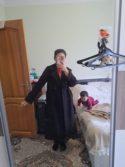 Qora palto yangi uzun